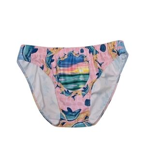 PATRICK CHURCH Golden Hour dolphin ocean low rise swim‎ briefs XL